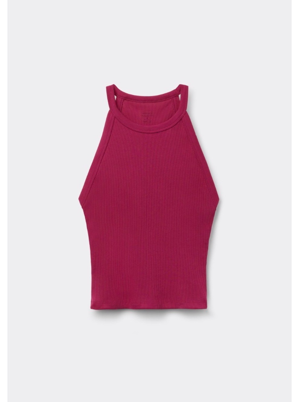 Intimissimi Ribbed Halter Tank Top - Berry Pink